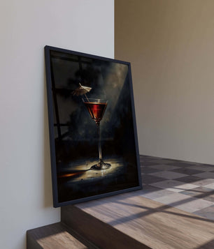 Projecteur sur le verre à cocktails