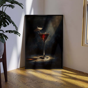 Projecteur sur le verre à cocktails