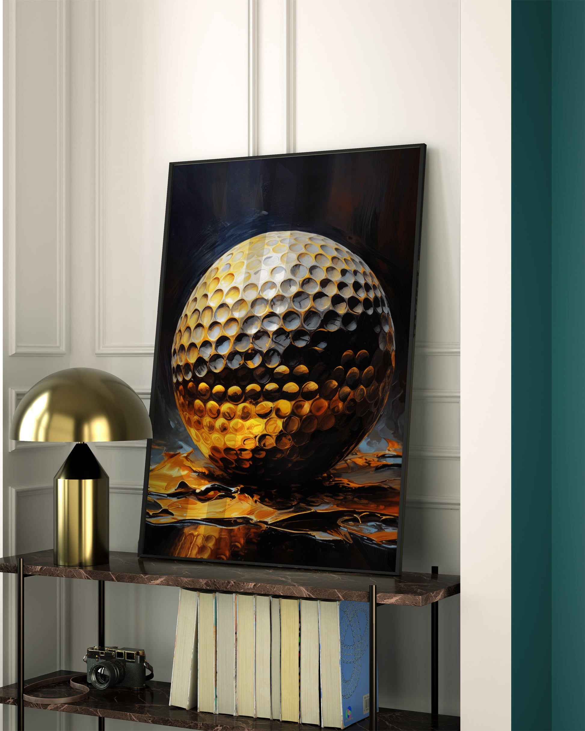 Gold Golf Ball