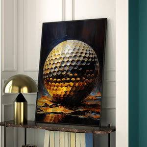 Gold Golf Ball