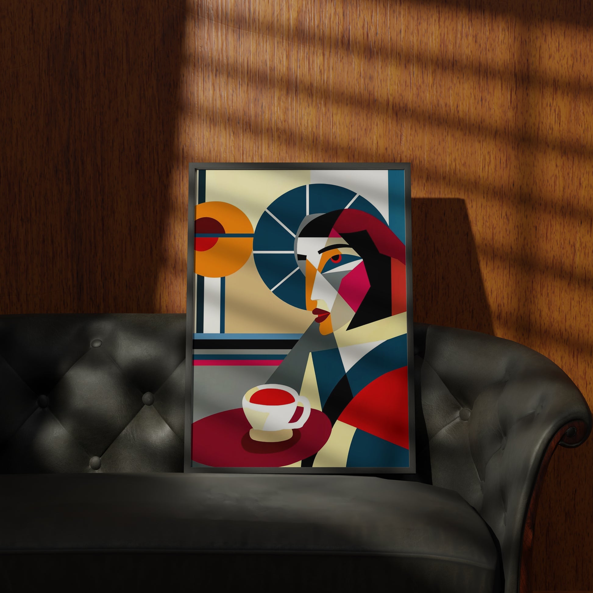 Cubist Coffee Contemplation