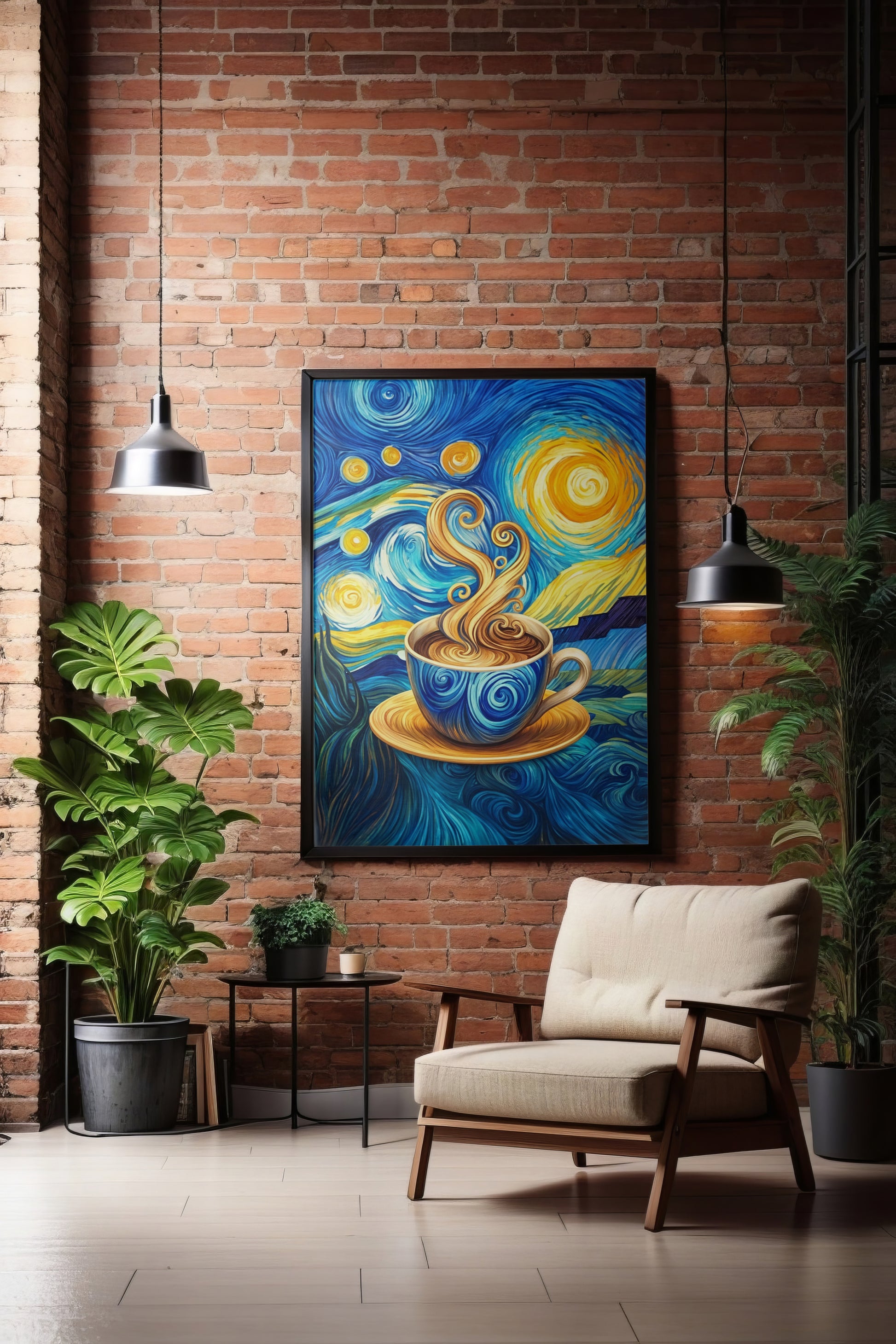 Starry Night Coffee Dream