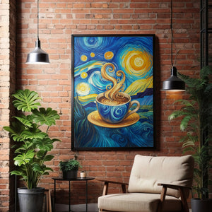 Starry Night Coffee Dream