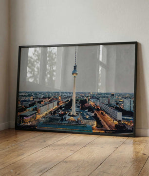 Berlin Poster Fernsehturm – modernes Stadt Wandbild
