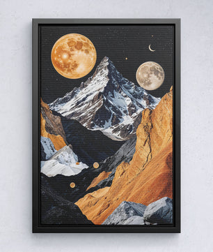 Picos celestiales un paisaje de ensueño de montaña surrealista