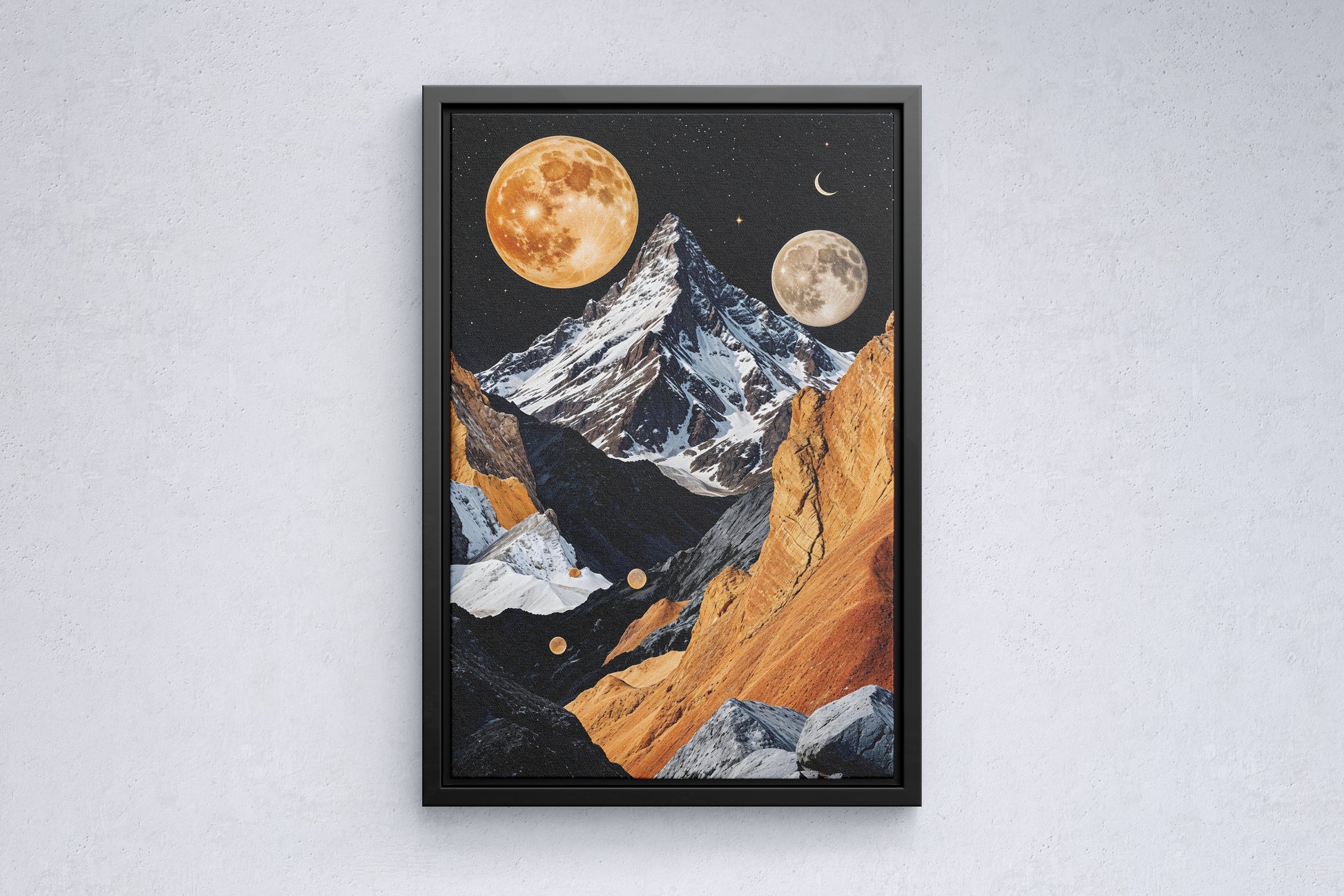 Celestial Peaks A Surreal Mountain Dreamscape