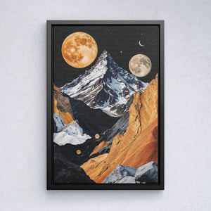 Celestial Peaks A Surreal Mountain Dreamscape