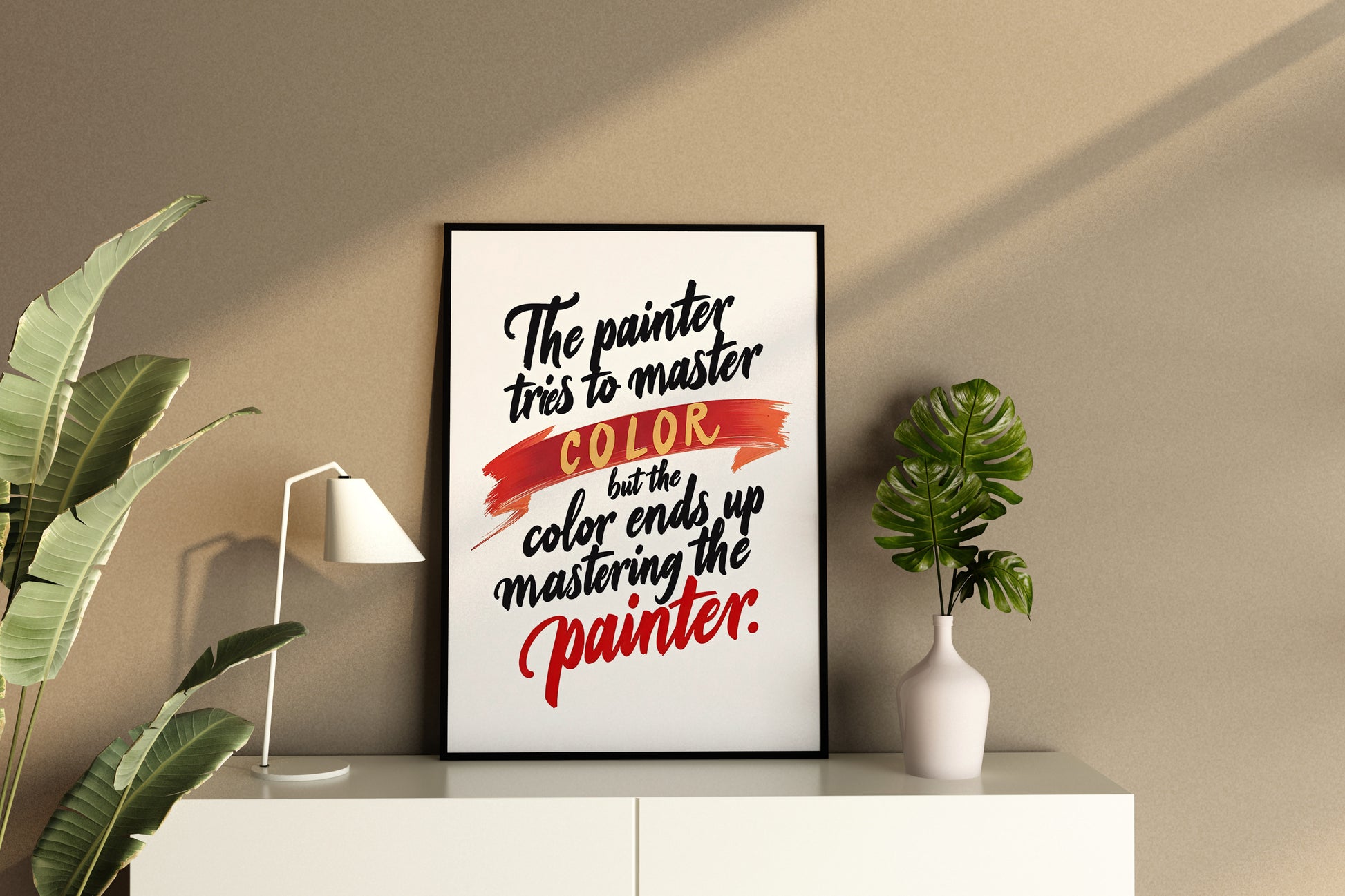 The Painter Tries To Master Color