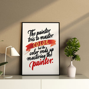 The Painter Tries To Master Color