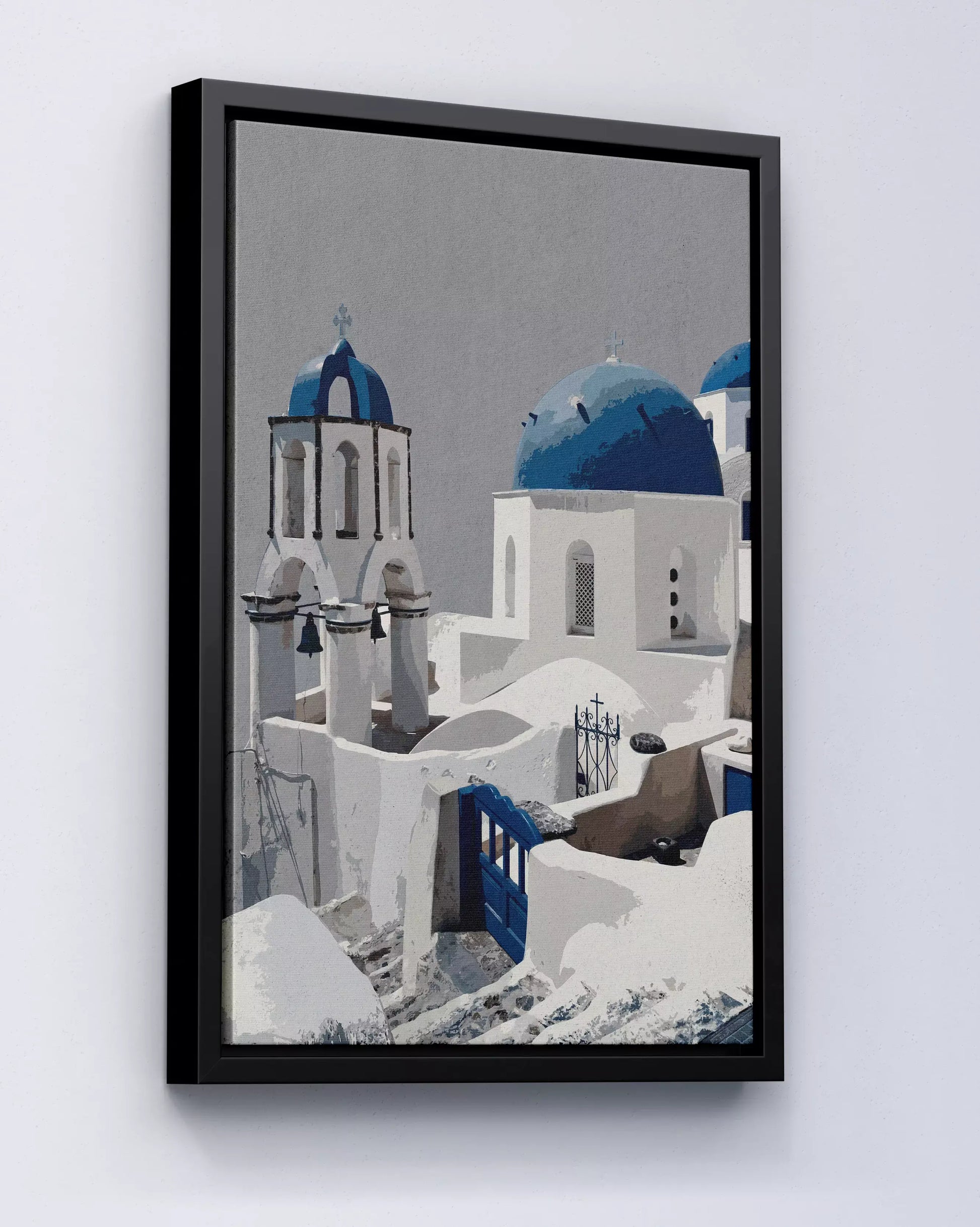 Santorini Blue Domes – Mediterrane Architektur