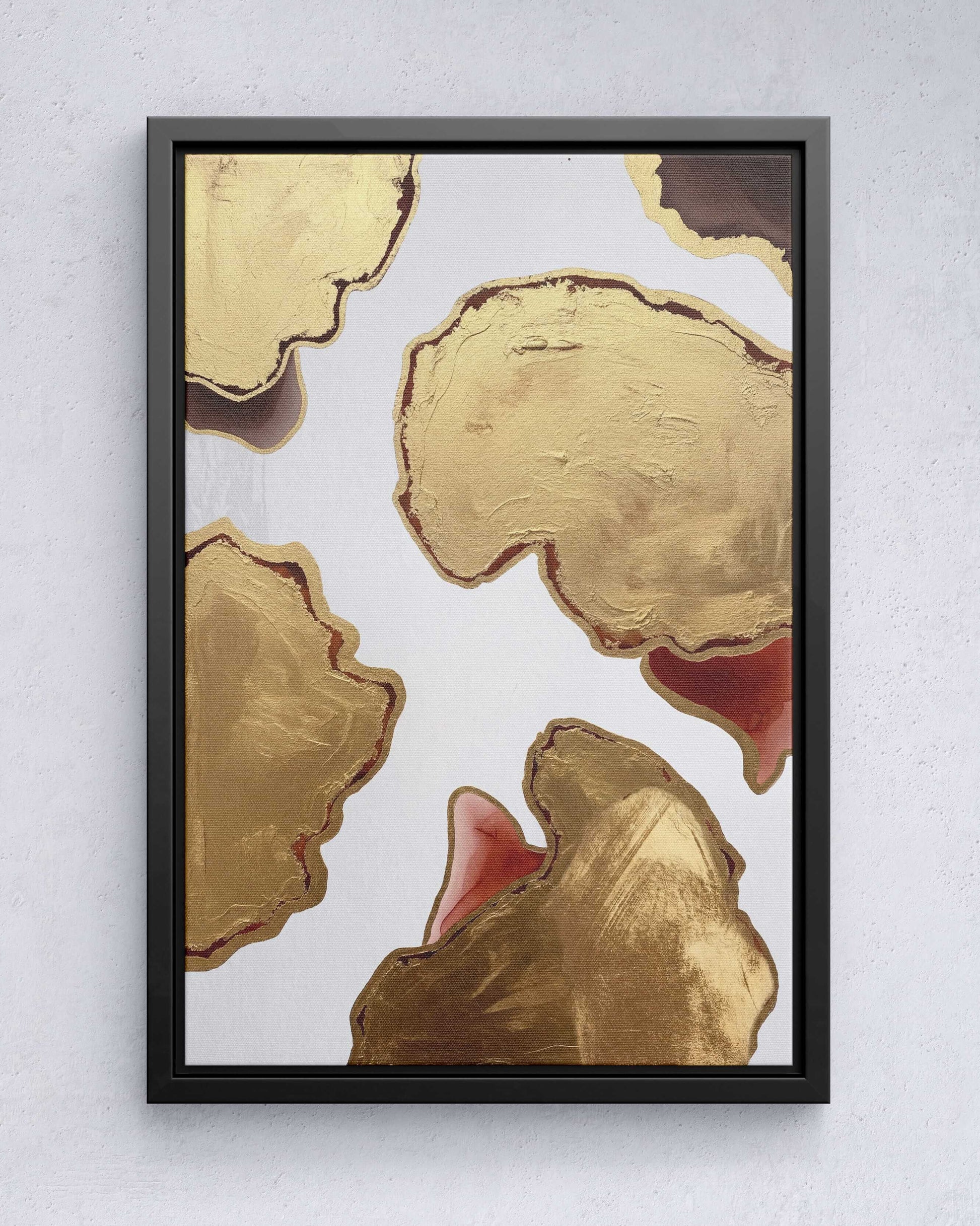 Golden Depth – Abstract Layers