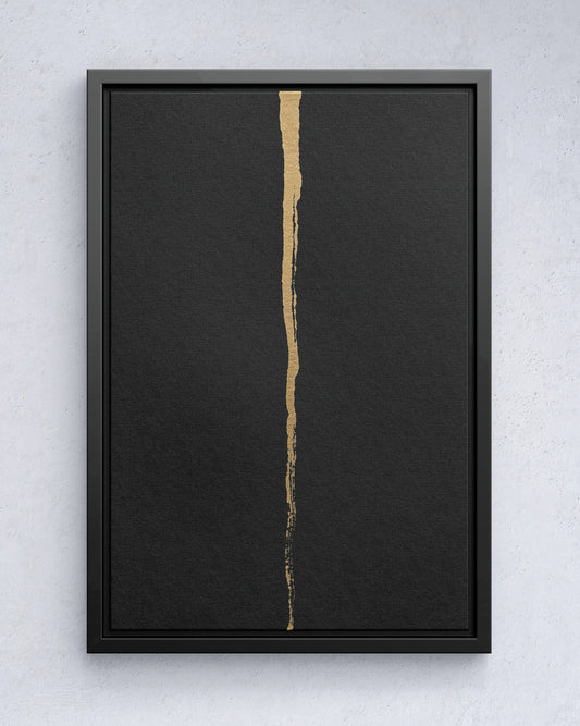 Obsidian Gold – Minimal Line Art