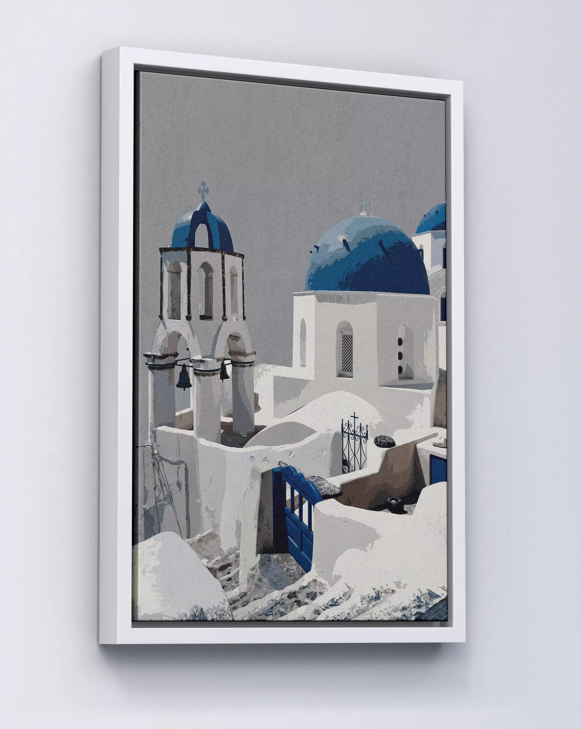 Santorini Blue Domes – Mediterrane Architektur