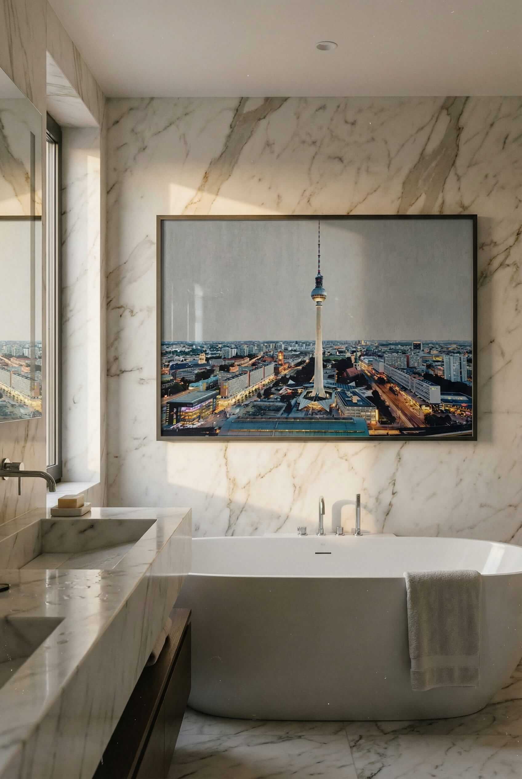 Berlin Poster Fernsehturm – modernes Stadt Wandbild