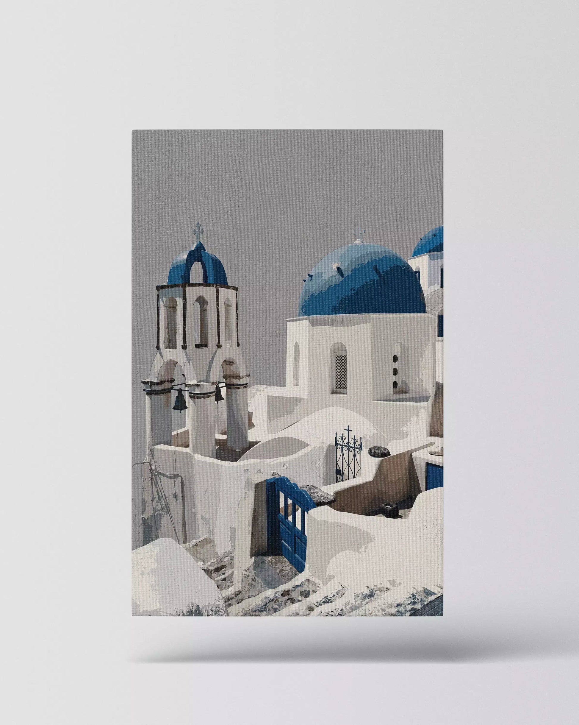 Santorini Blue Domes – Mediterrane Architektur