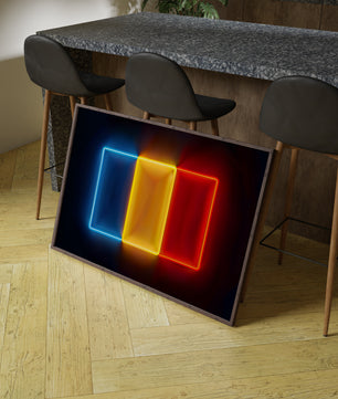 Romania - patriottismo neon