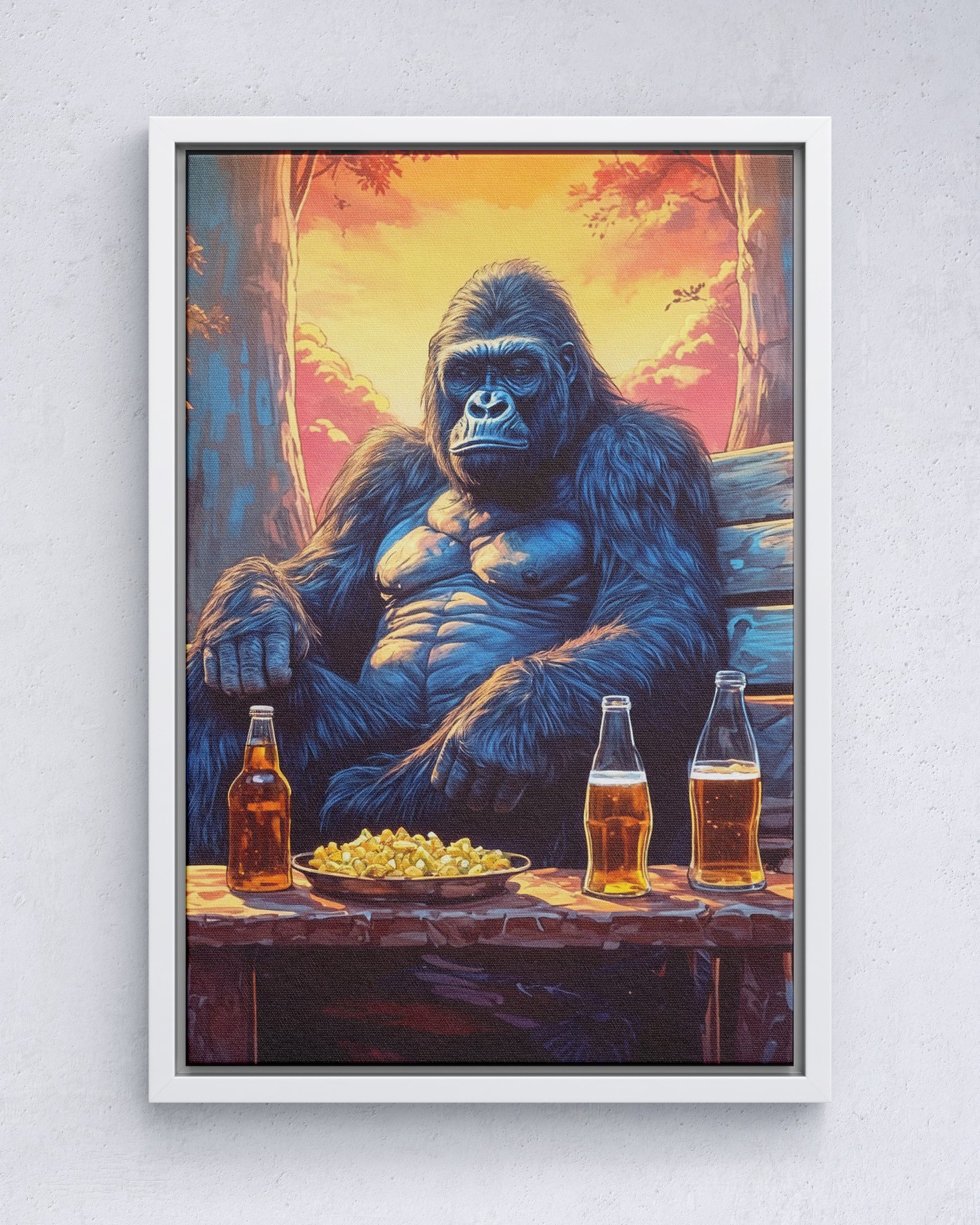 Gorilla&#39;s bierbreuk
