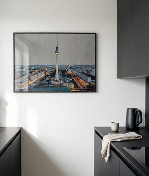 Berlin Poster Fernsehturm – modernes Stadt Wandbild