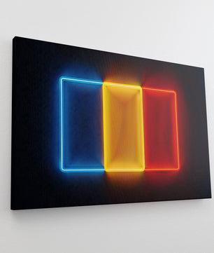 Romania - patriottismo neon