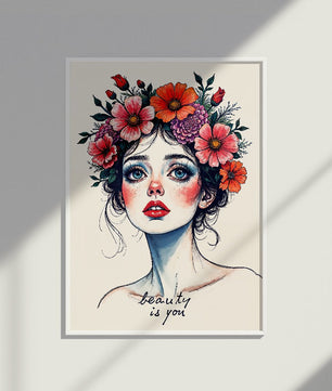 Woman Petal Muse
