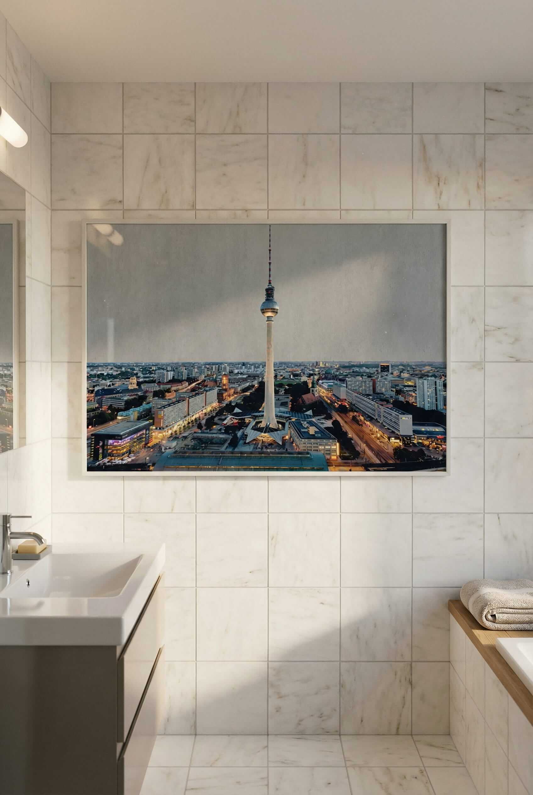 Berlin Poster Fernsehturm – modernes Stadt Wandbild