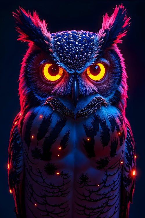 Neon Night Owl