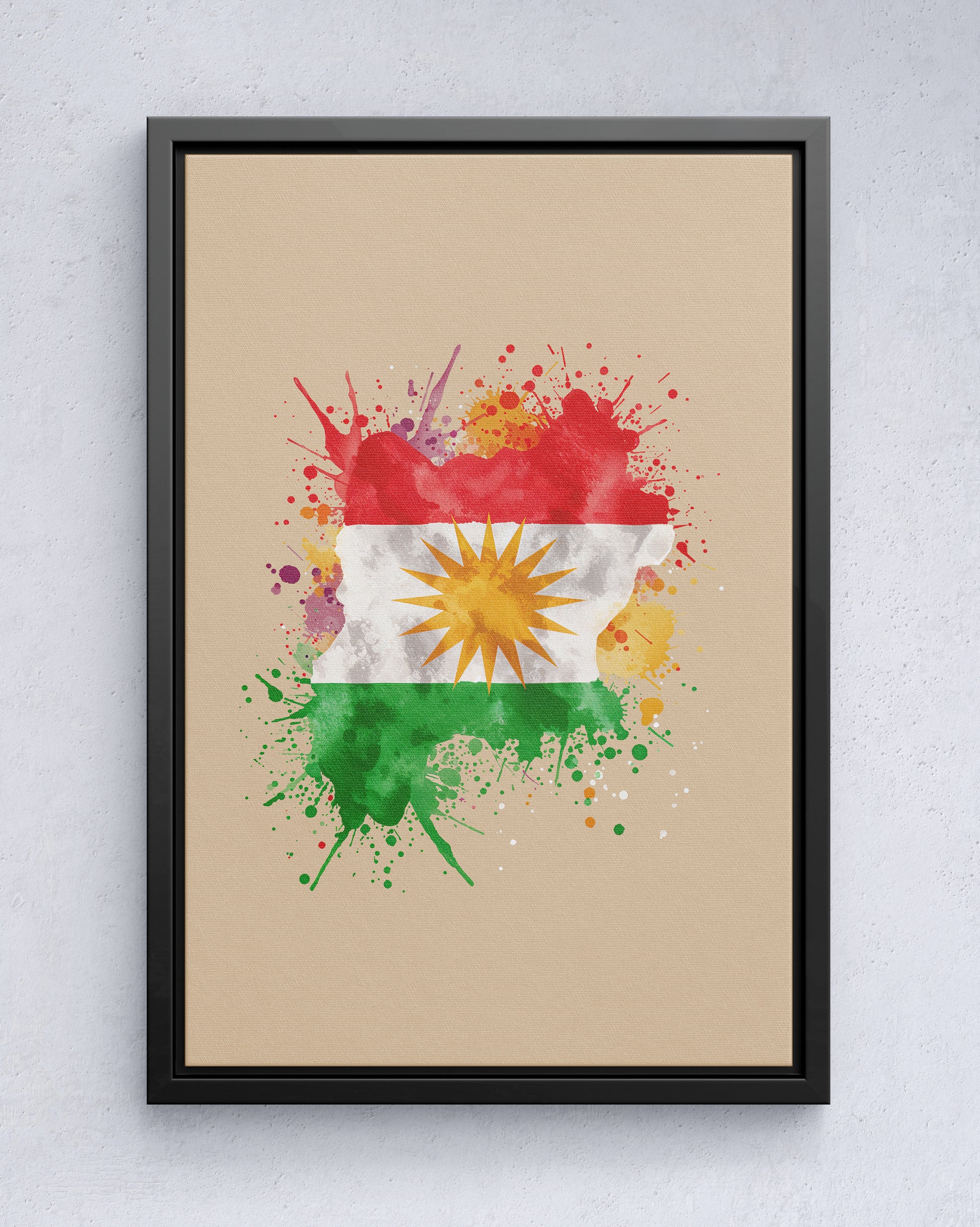 Lienzo de la esperanza de Kurdistán