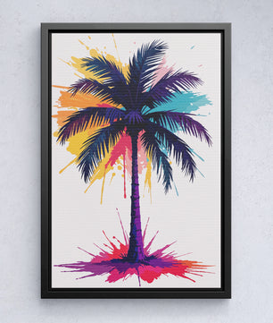 Neon-gezichten paradijs