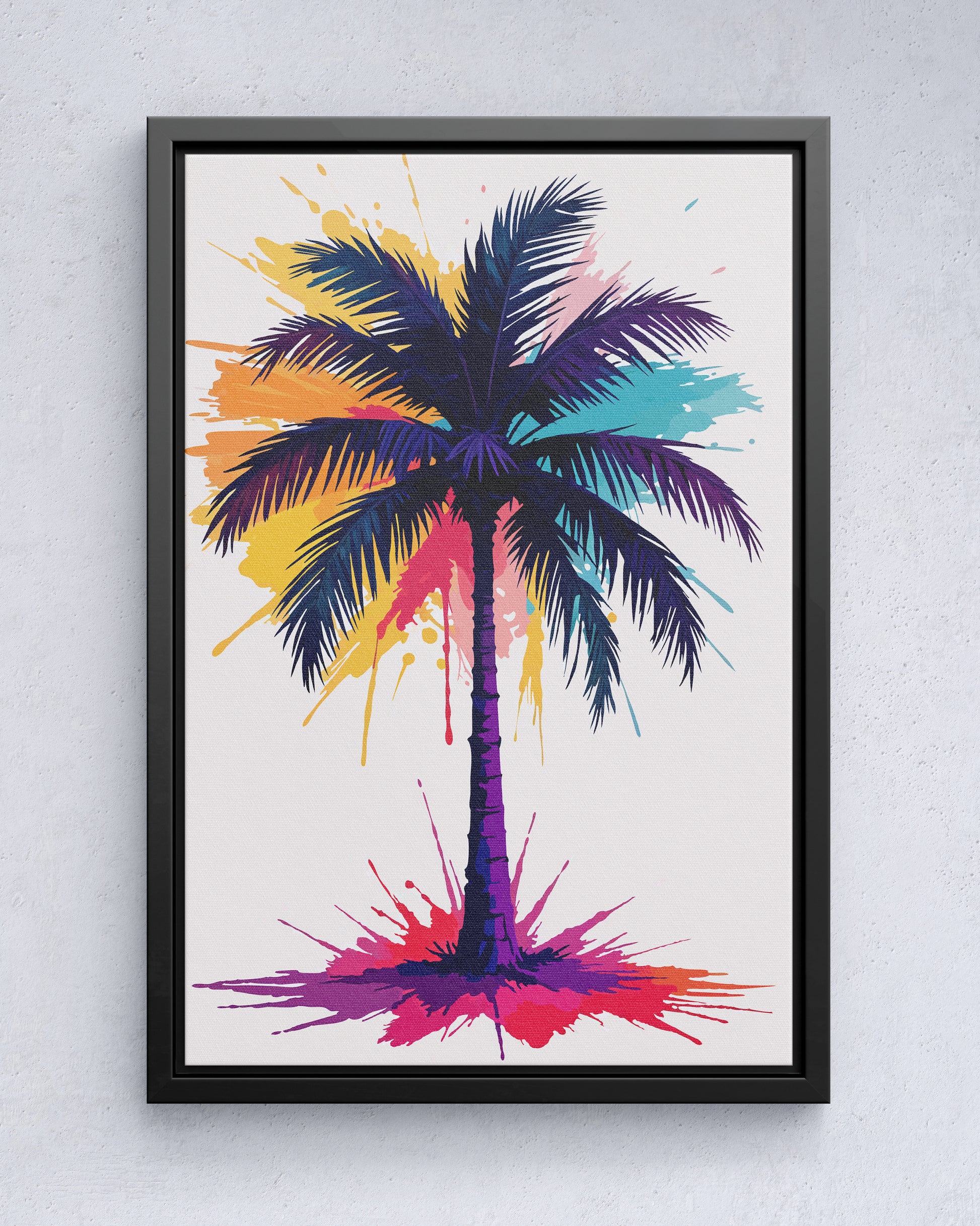 Neon-gezichten paradijs
