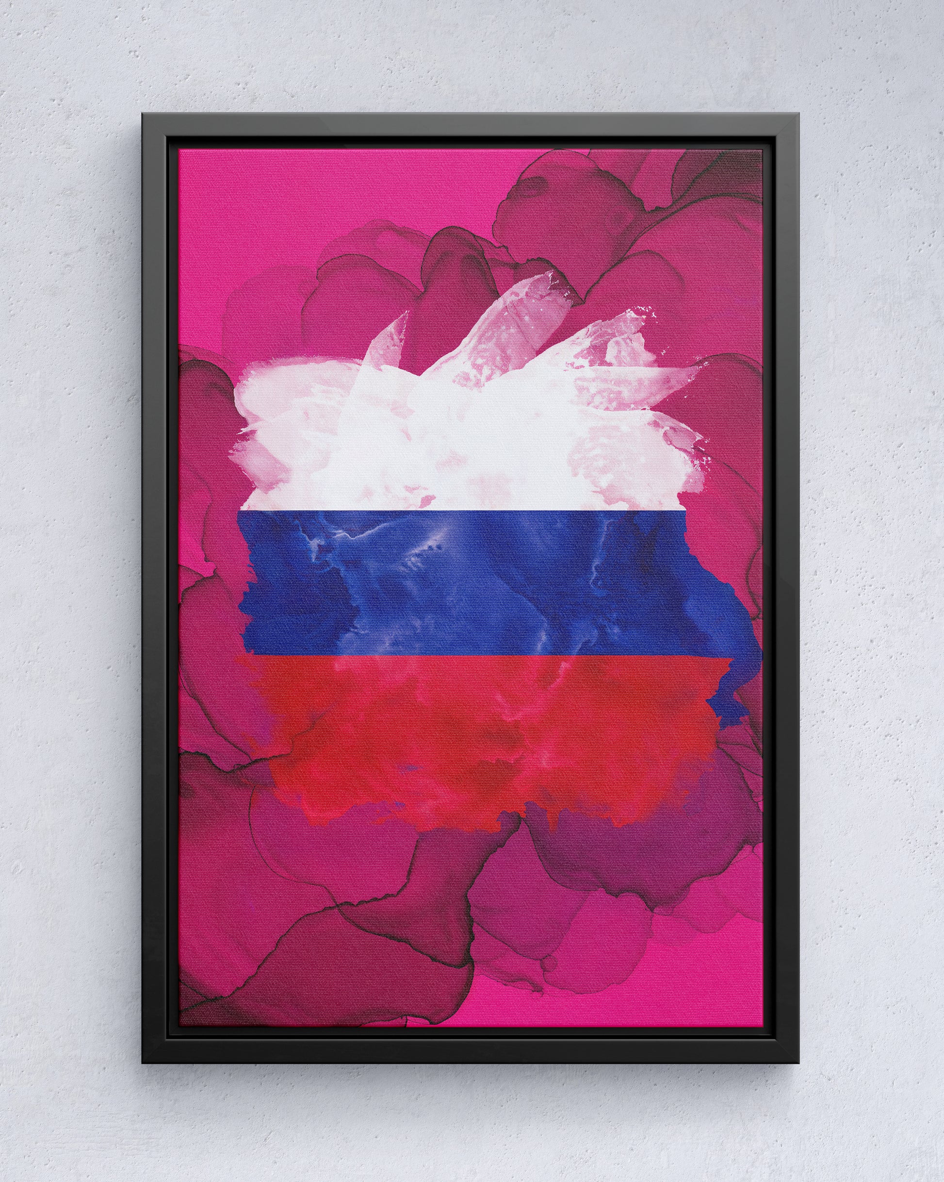 Flamme congelée de la Russie