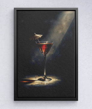 Spotlight op cocktailglas