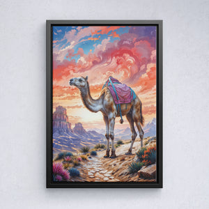 Camel at Sunset, A Desert Voyage