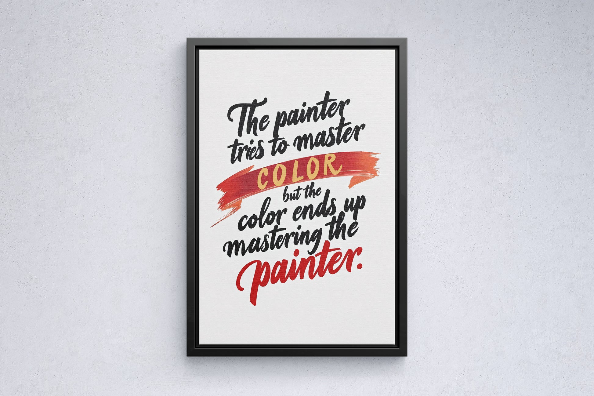 The Painter Tries To Master Color