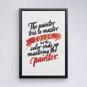 The Painter Tries To Master Color