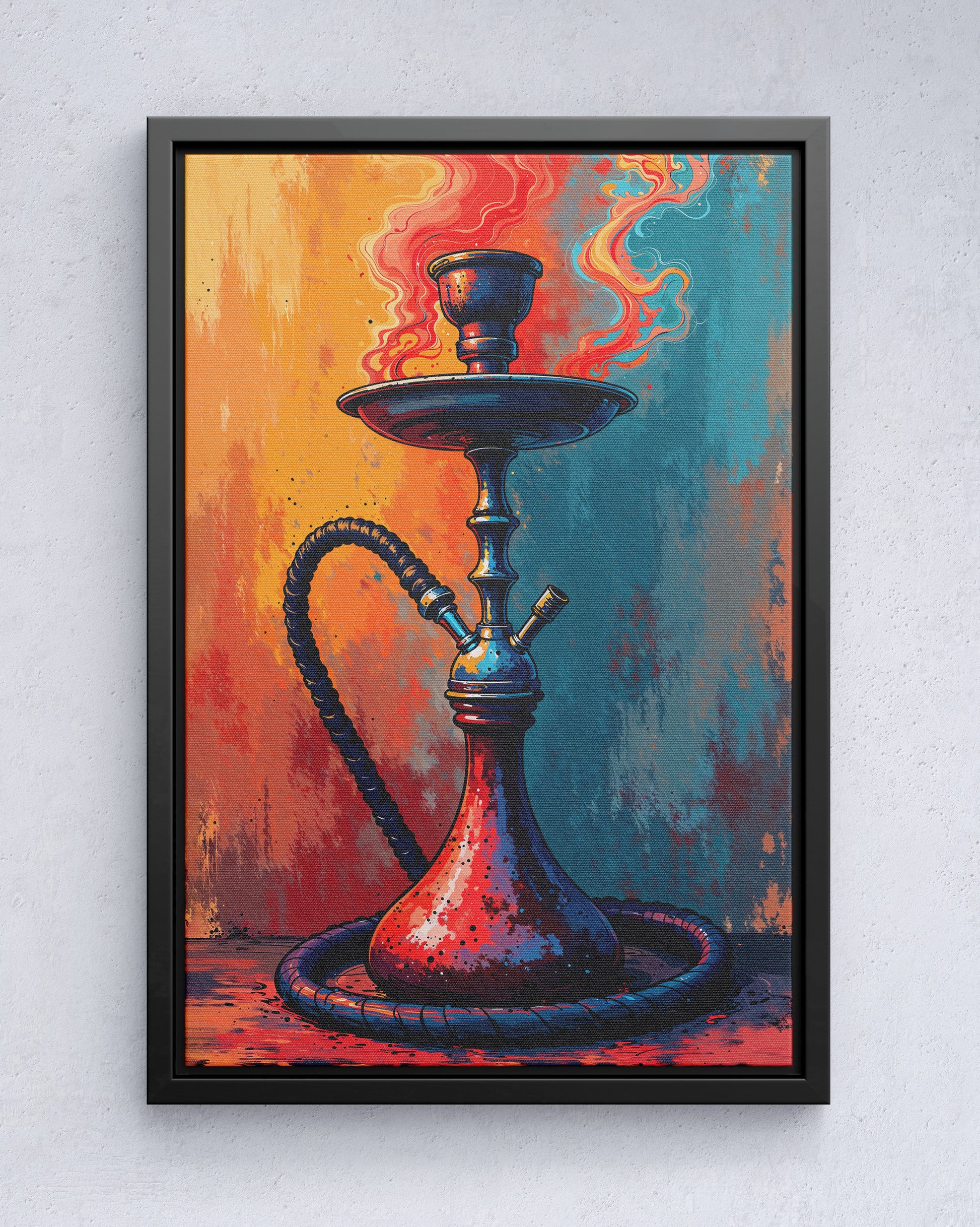 Flame Hookah Painting