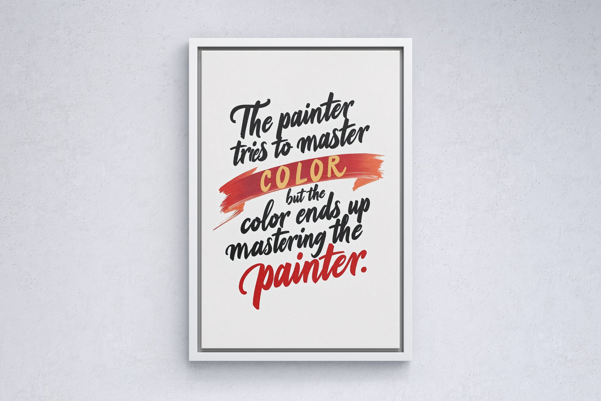 The Painter Tries To Master Color