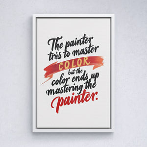 The Painter Tries To Master Color