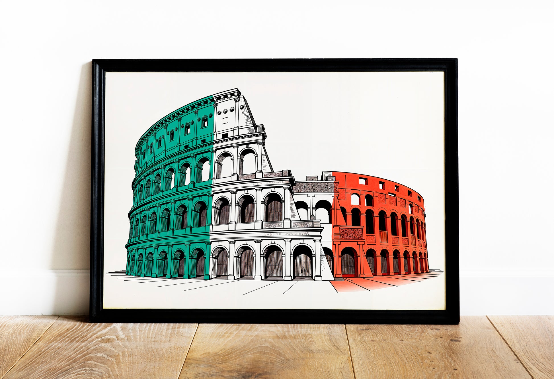 Italy - Colosseum in Tricolor