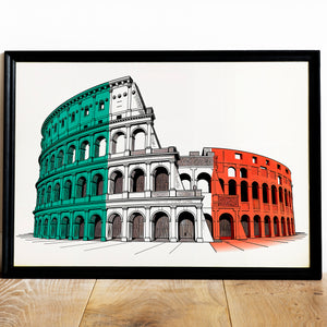 Italy - Colosseum in Tricolor