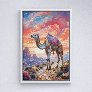 Camel at Sunset, A Desert Voyage