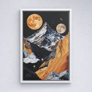 Celestial Peaks A Surreal Mountain Dreamscape