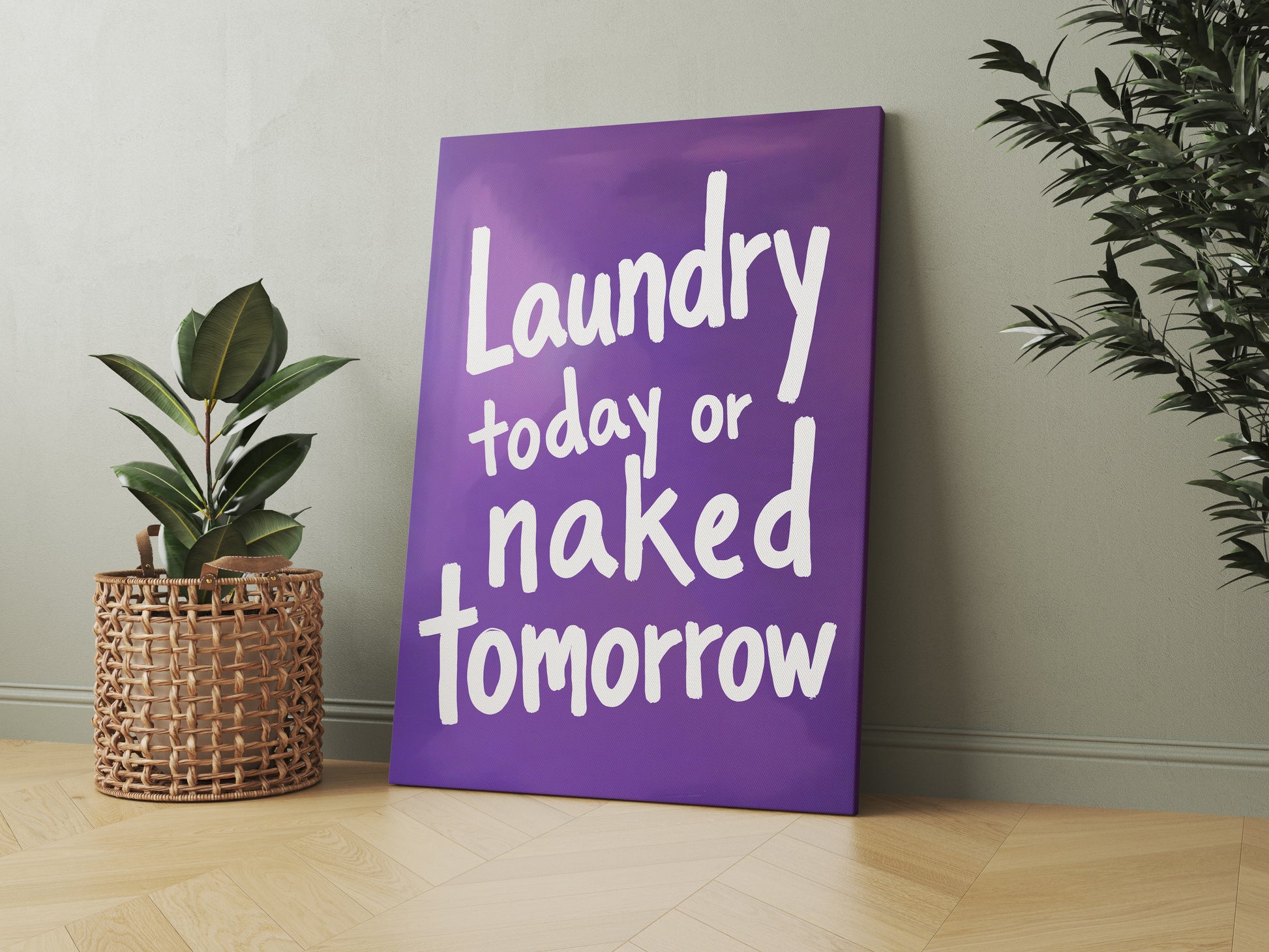 Laundry today or naked tomorrow