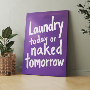 Laundry today or naked tomorrow