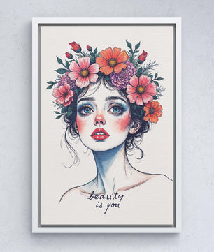 Woman Petal Muse