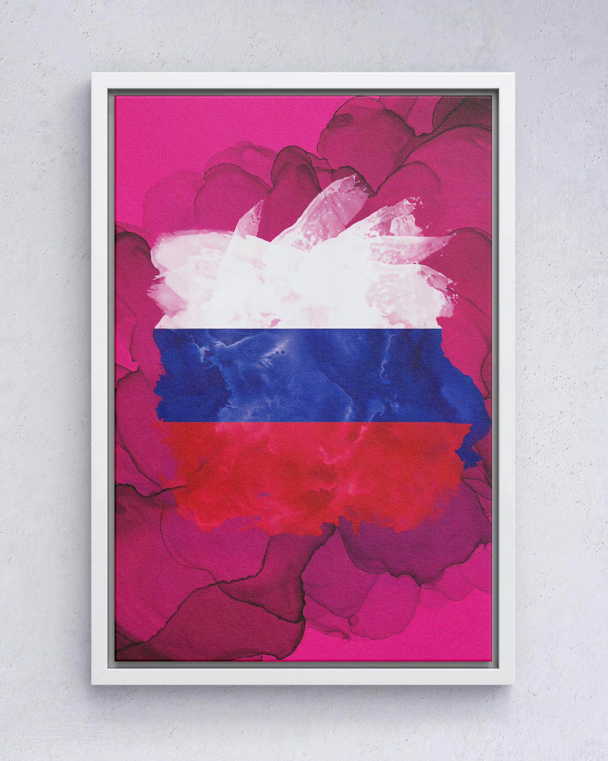 Flamme congelée de la Russie