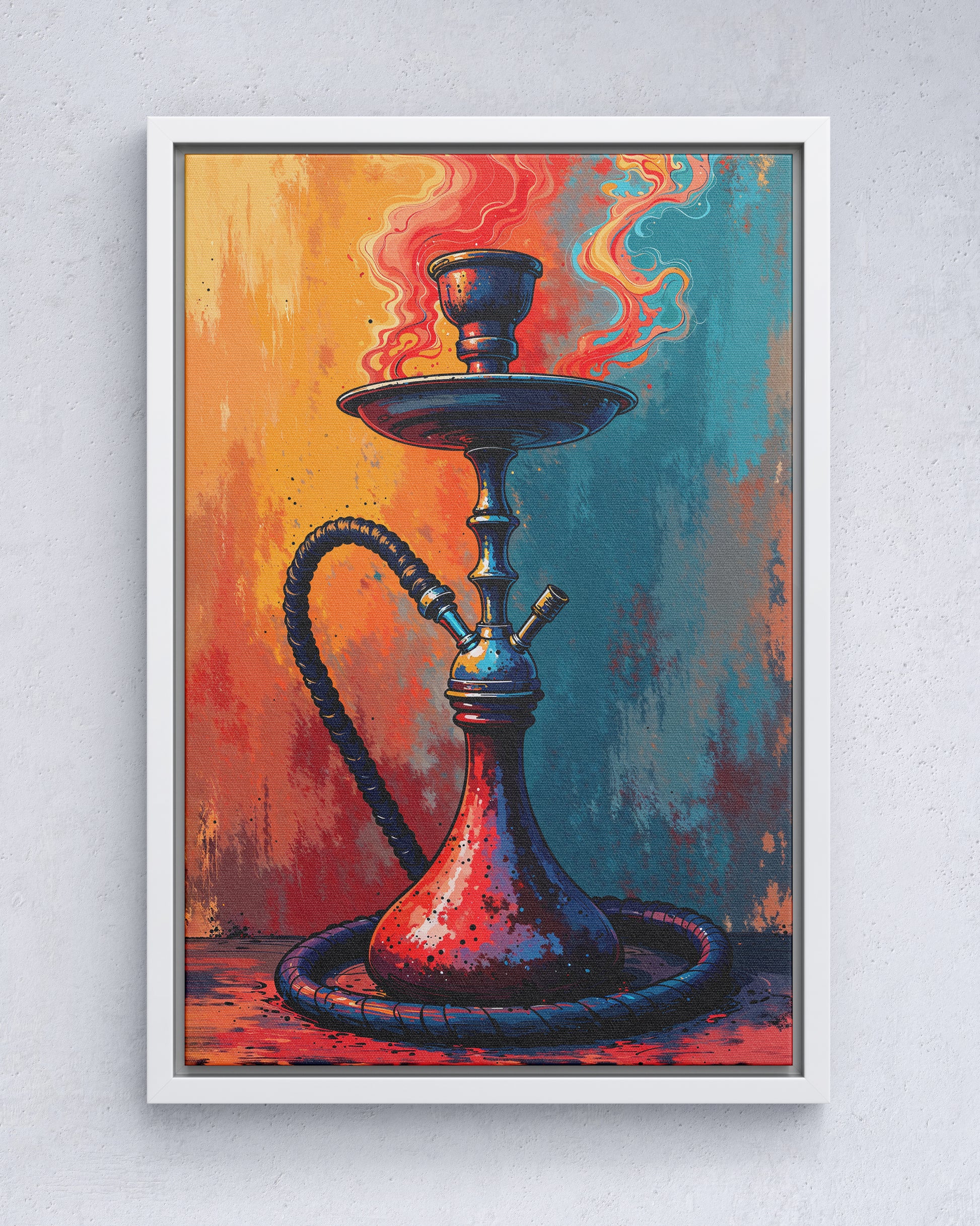 Flame Hookah Painting