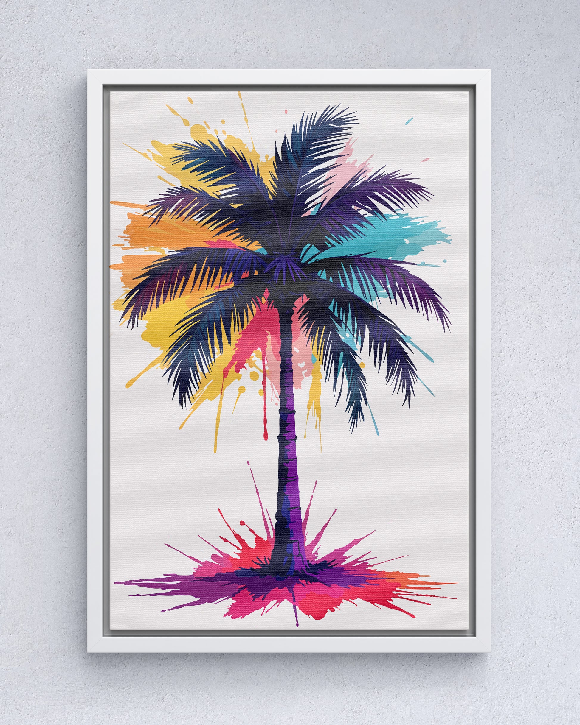 Neon-gezichten paradijs