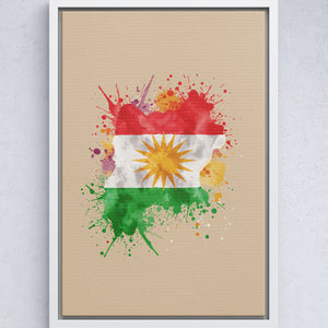 Lienzo de la esperanza de Kurdistán