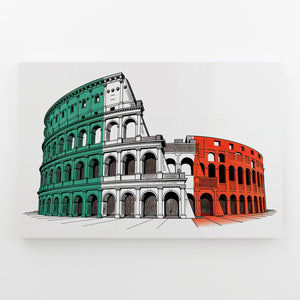 Italy - Colosseum in Tricolor