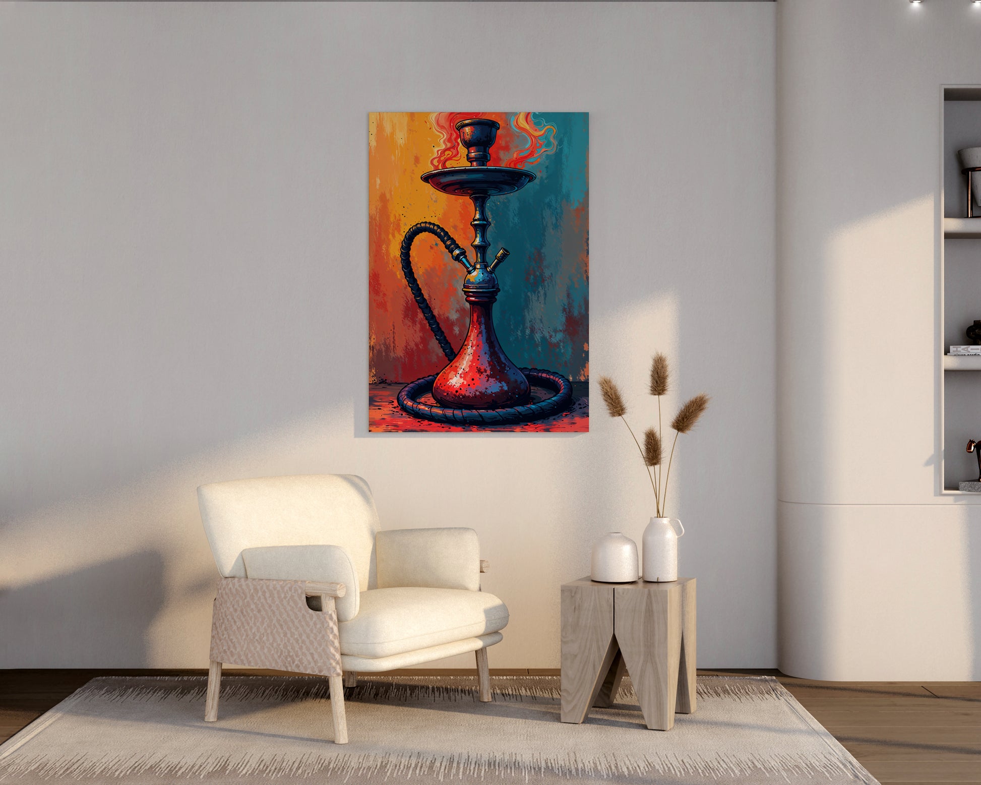 Flame Hookah Painting